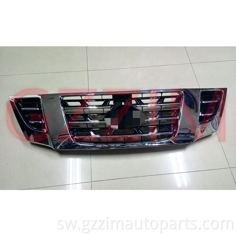Auto Parts Car Front Middle Grille Aluminum Modified Half Chromed Front Middle Grille For Pick Up Nissan1